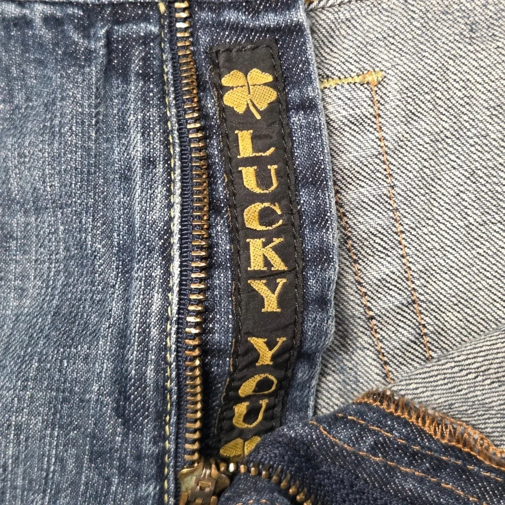 Lucky Brand Dungarees Mens 40x29 Classic Fit Blue Denim Jeans Medium Wash